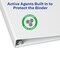 Avery TouchGuard Protection 3 Ring Binder, Customizable Cover, 2 Inch Slant Rings, 1 White Binder (17143)